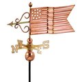 Good Directions Good Directions American Flag Weathervane, Polished Copper 667P